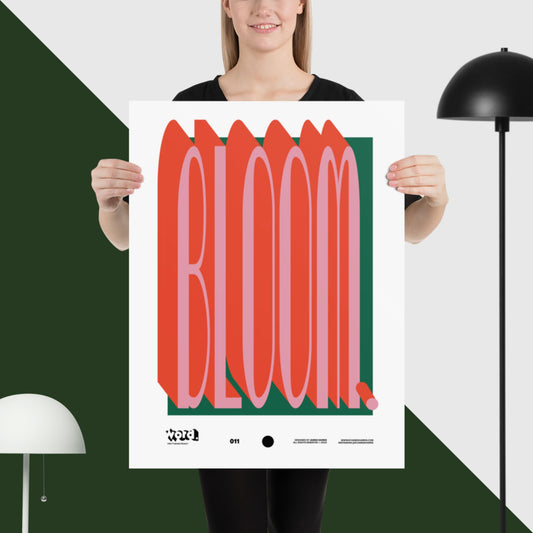 BLOOM - WORD. - byJAMESHARRIS - Print